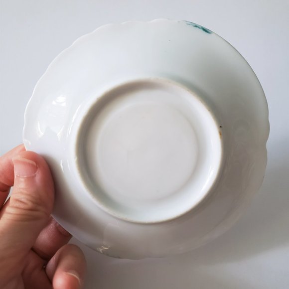 Rare Vintage Floral Shaped Hand Painted Espresso Cup - Picture 7 of 7